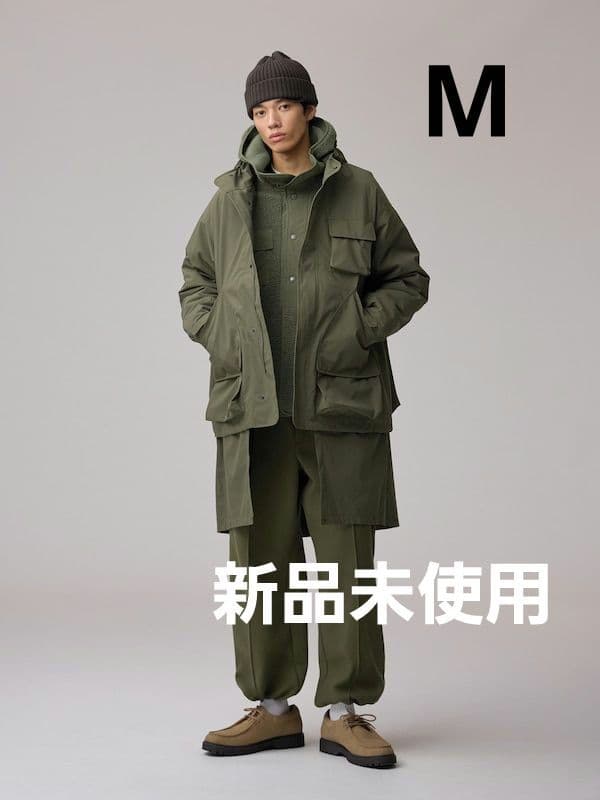 GU×ENGENNERDGARMENTS パデッドシェルパーカー オリーブM新品