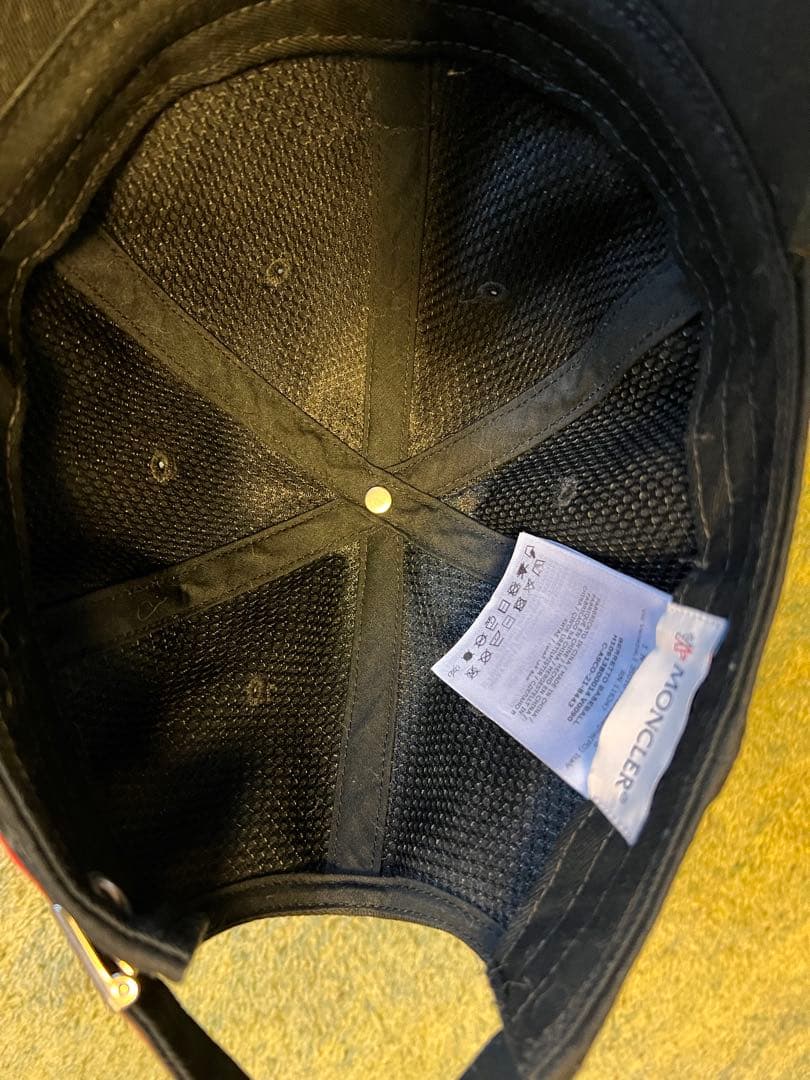 Moncler ブラック ベースボールキャップ