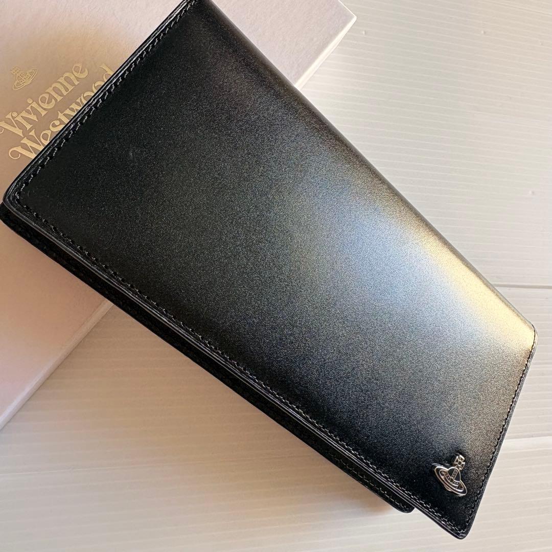 VivienneWestwood ヴィヴィアンウエストウッド 長財布 牛革 黒