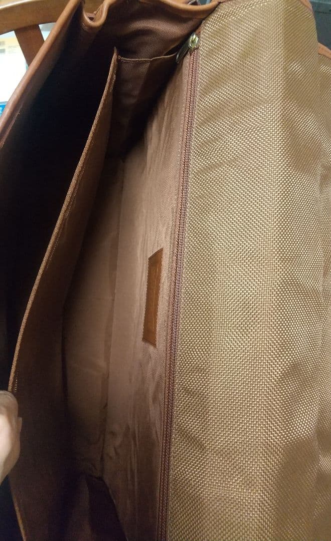 COACHコーチブリーフケースビジネスバッグ茶色革大型