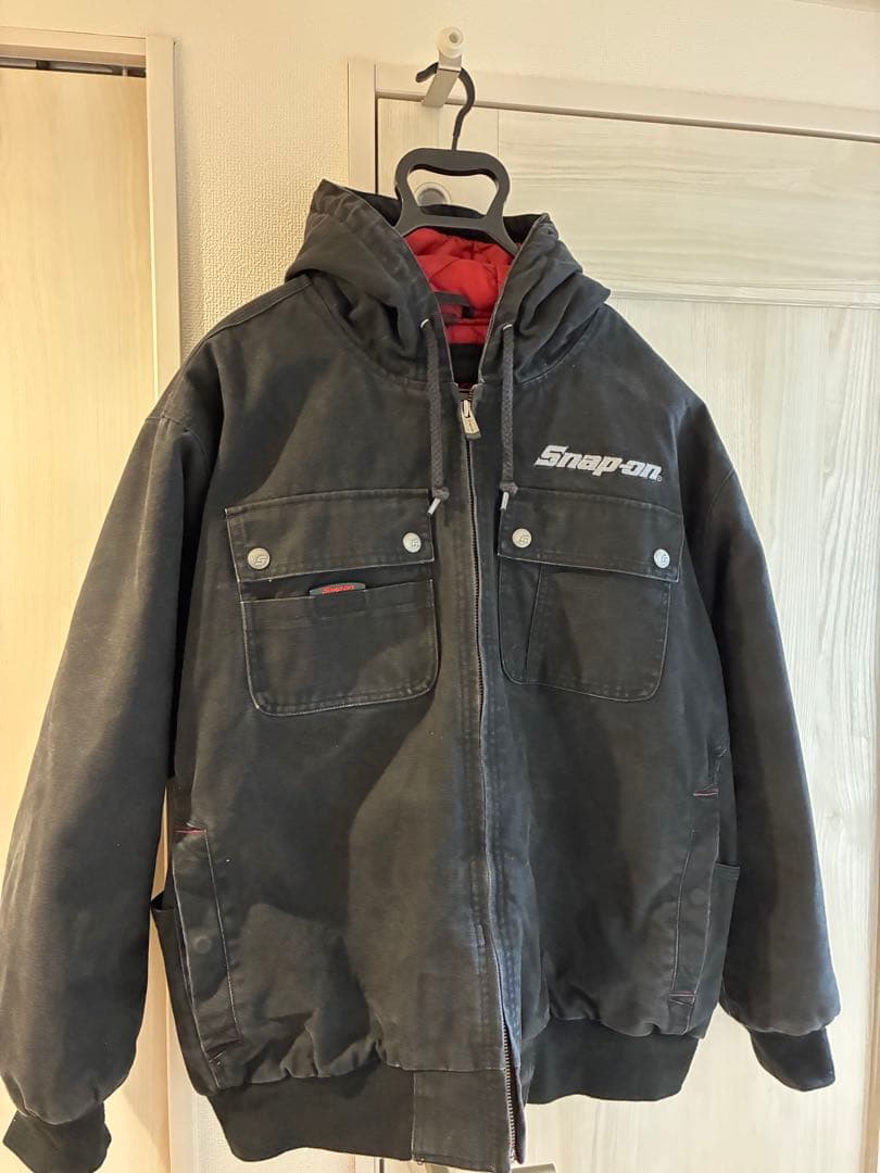 Snap-on ダック地　アクティブジャケット 黒フェード　XL
