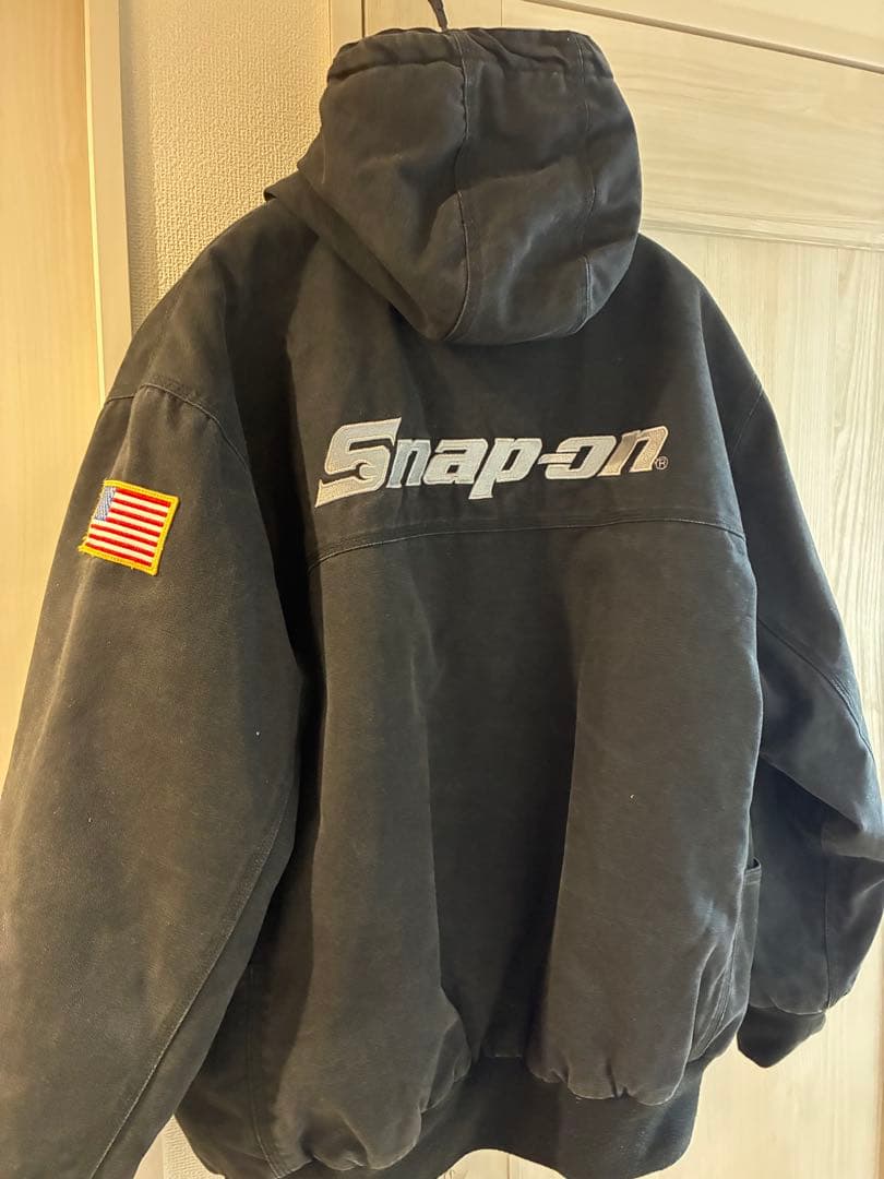 Snap-on ダック地　アクティブジャケット 黒フェード　XL