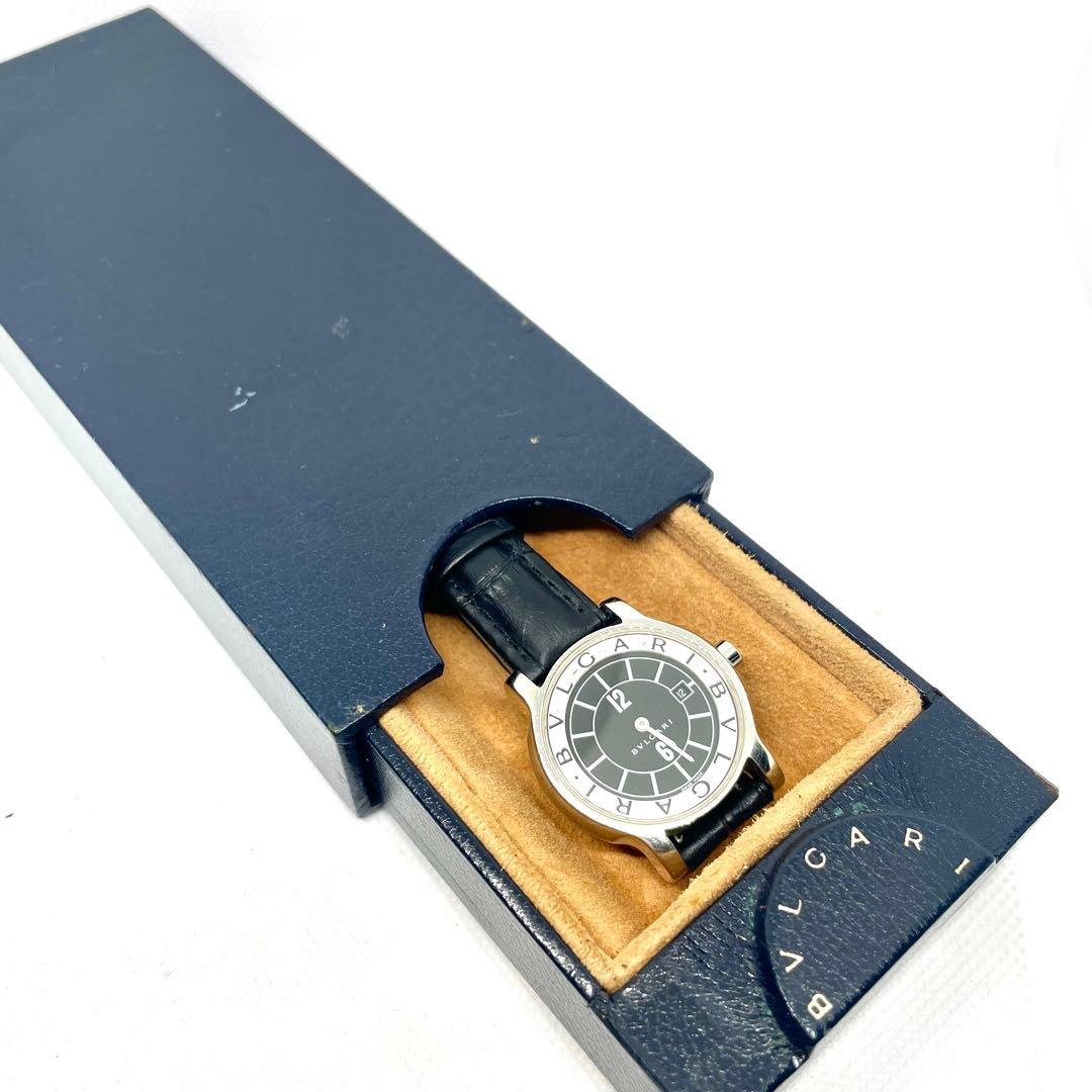 稼働　BVLGARI Solo tempo レディース　新品ベルト社外　箱付き