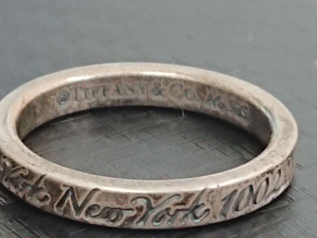 H1 ティファニー ニューヨーク ノーツナローリング SILVER 指輪