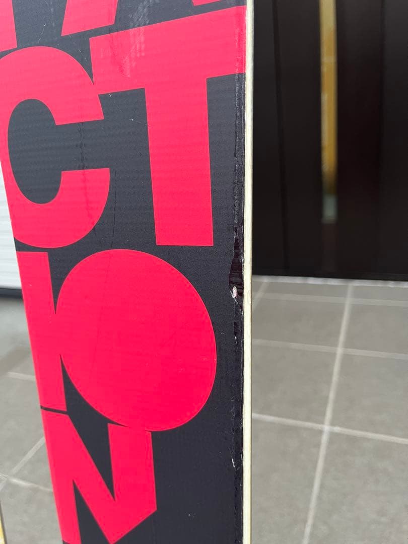 FACTION スキー板 黒 赤 アルパインビンディング付き