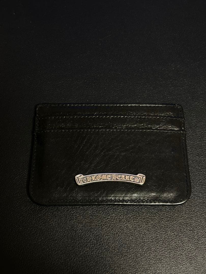 クロムハーツ ダブルサイド クロスレザーカードケース