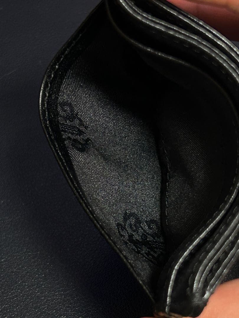 クロムハーツ ダブルサイド クロスレザーカードケース