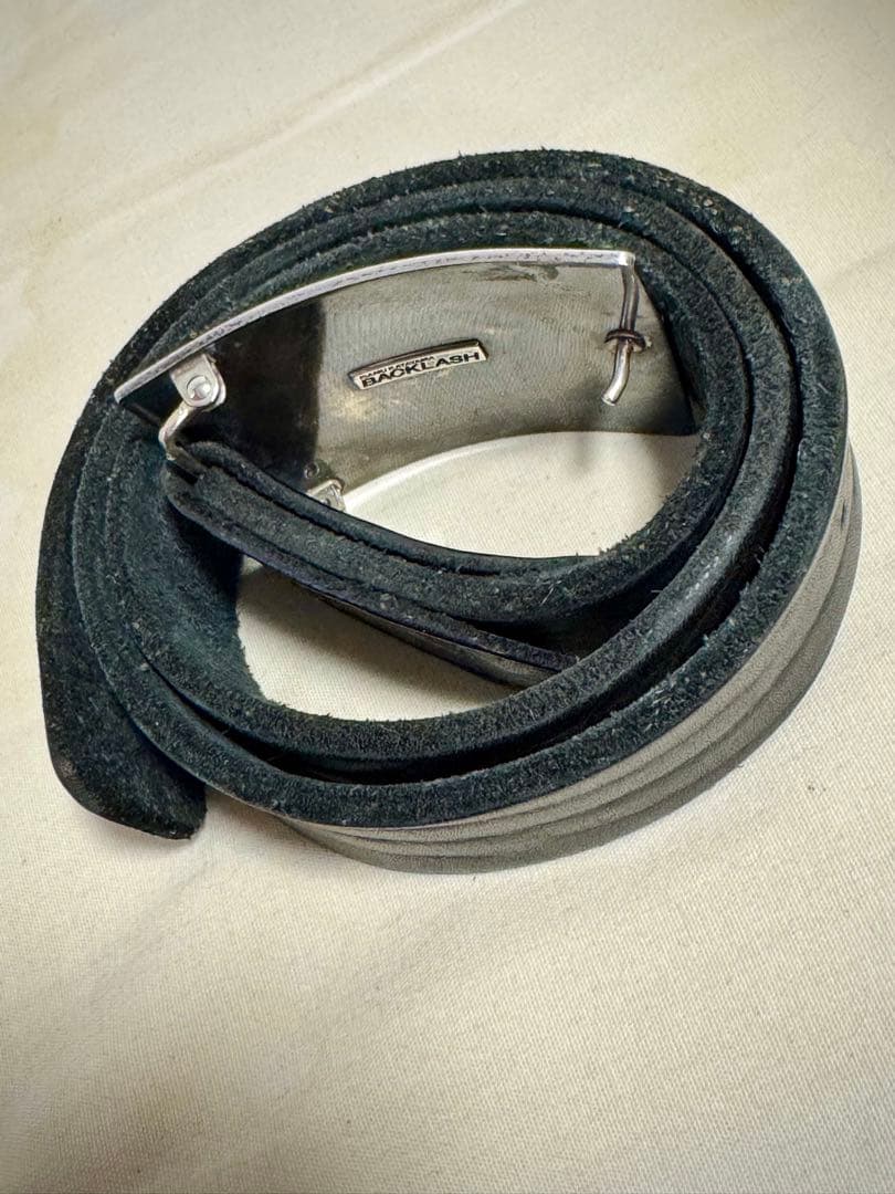 BACKLASH ダブルショルダー　シルバーバックルベルト