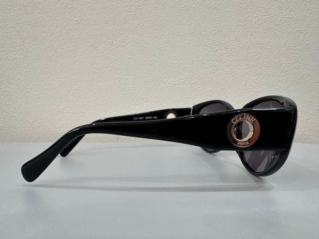 【美品】CELINE セリーヌ ヴィンテージサークルロゴブラック レディース