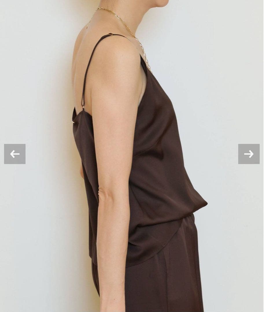 【新品】Deuxieme classe *SILK SATIN キャミソールAP