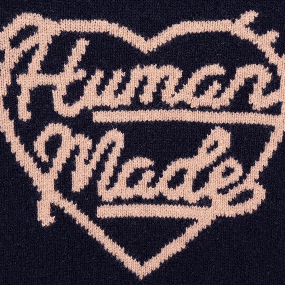HUMANMADE 26SS HEART KNIT SWEATER 紺M