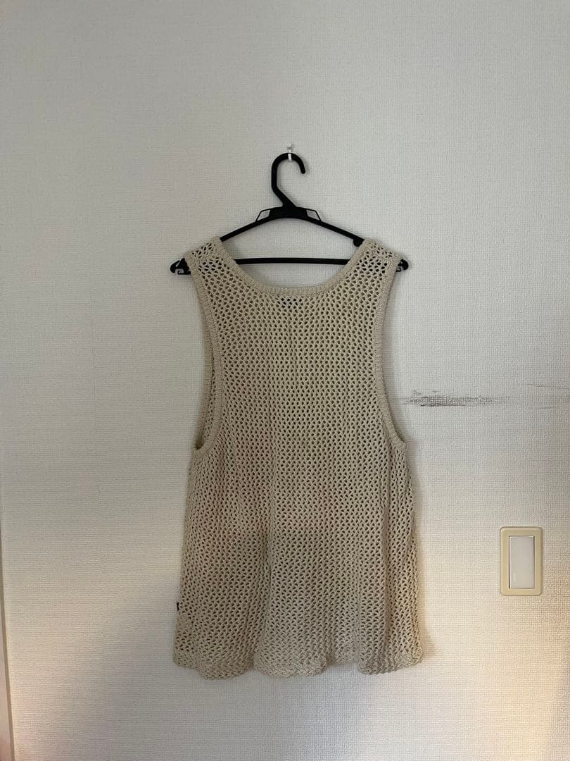 Stussy メッシュタンクトップ サイズs ベージュ