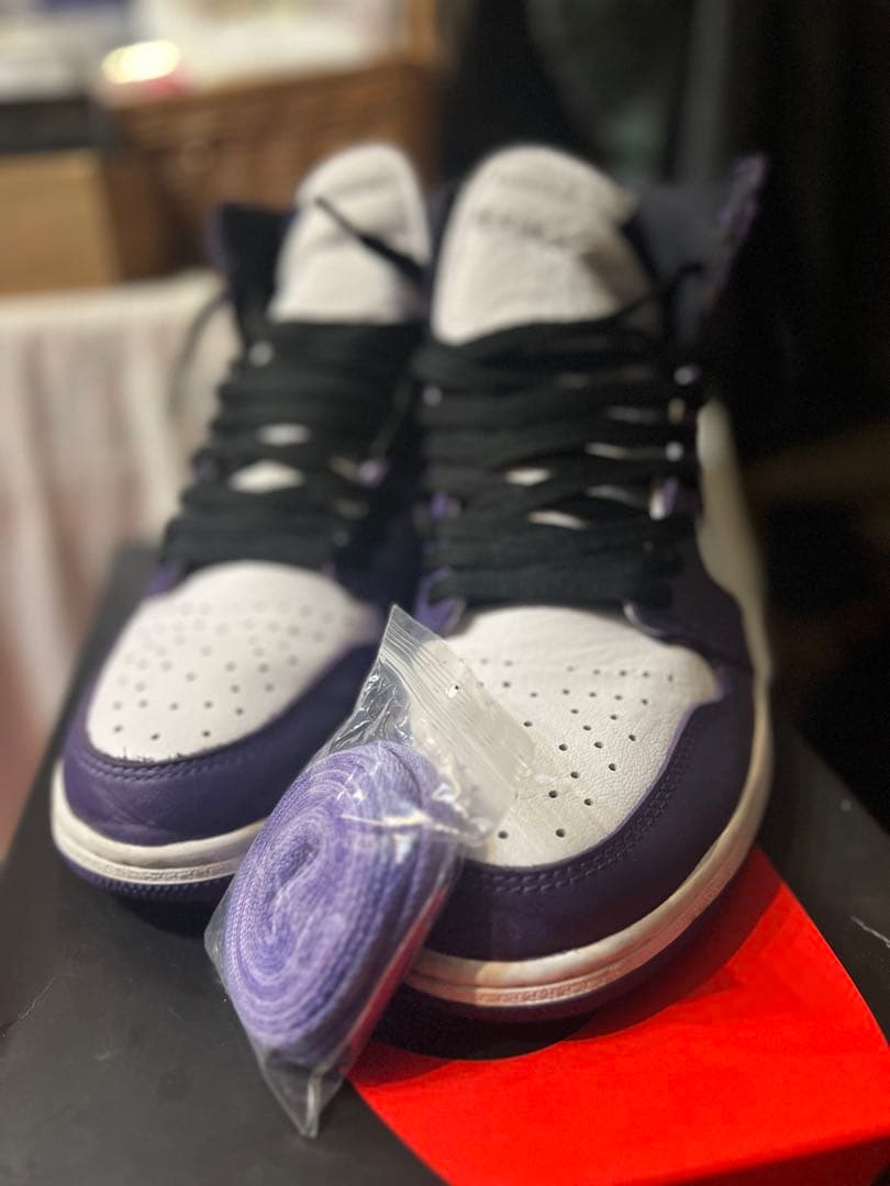 ジ*ズ様 Nike Air Jordan1 コートパープル　ナイキ　ジョーダン1