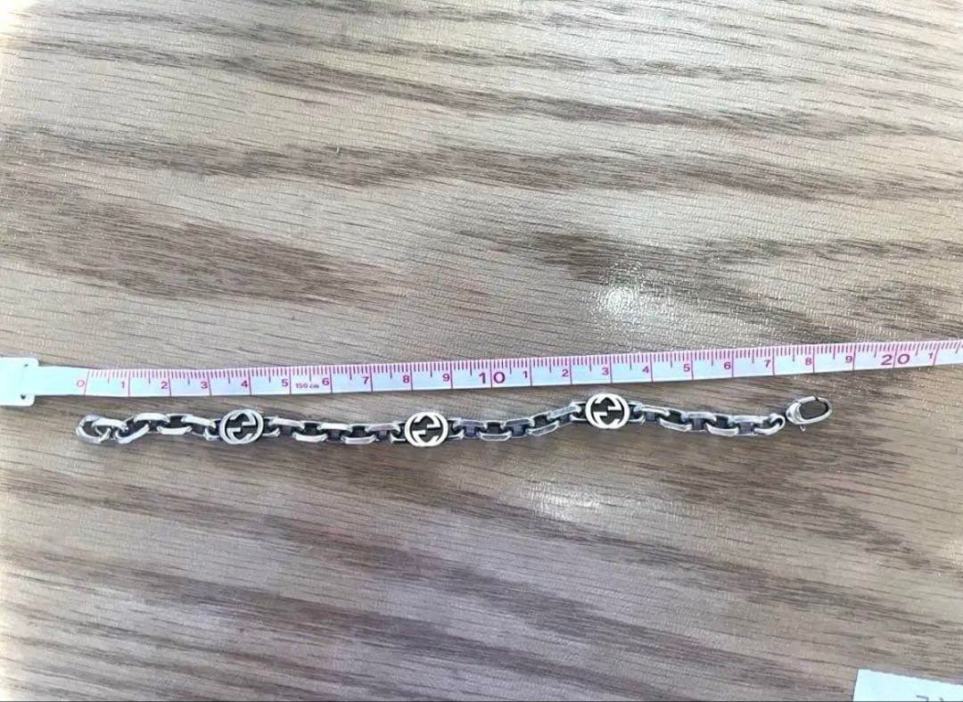 GUCCI インターロッキングg ブレスレット　シルバー　925