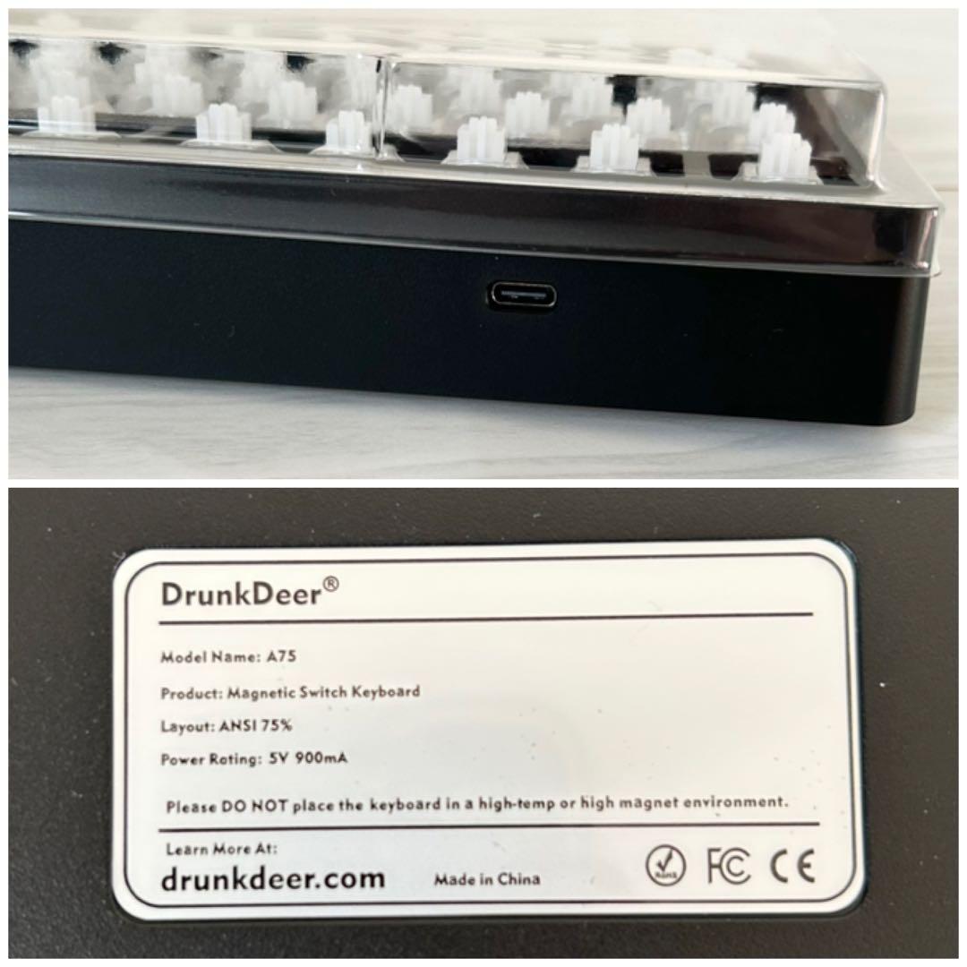 【新品】DrunkDeer A75 ゲーミングキーボード キーキャップなし