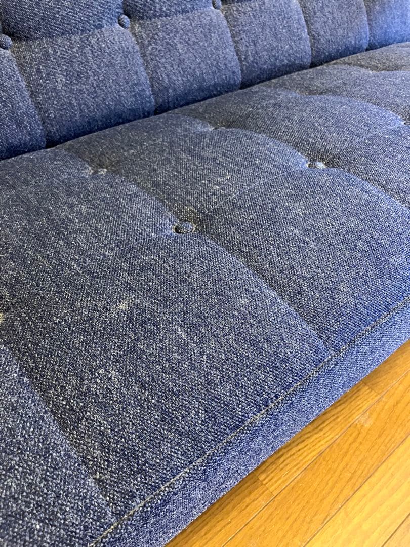 カリモク　ソファ　２人用　布製