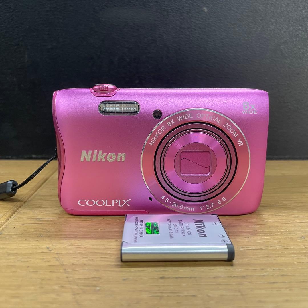 動作品 Nikon Coolpix S3700 コンパクトデジタルカメラ