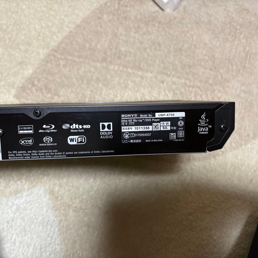 SONY UBP-X700 4k UHD Blu-rayプレーヤー