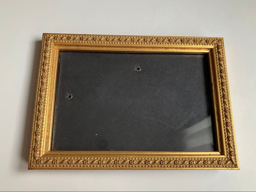 北欧ヴィンテージ　フォトフレーム４点セット　湾曲ガラス　凸ガラス　デンマーク