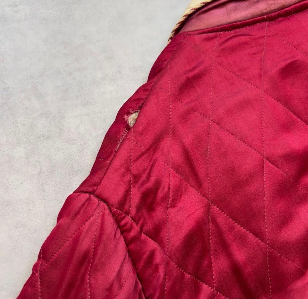 50s スカガウン 龍 サテン スーベニア ジャケット ヴィンテージ スカジャン