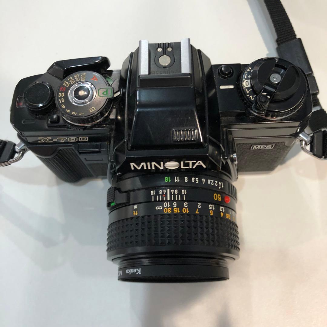 s136 Minolta X-700 一眼レフカメラ レンズ 付属品付き