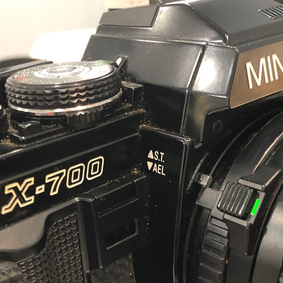 s136 Minolta X-700 一眼レフカメラ レンズ 付属品付き