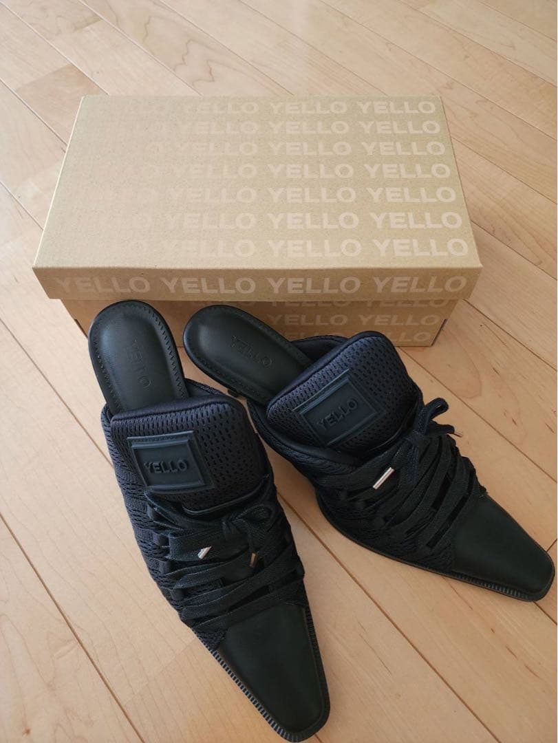 靴 YELLO SHOOTER SNEAKER MULES