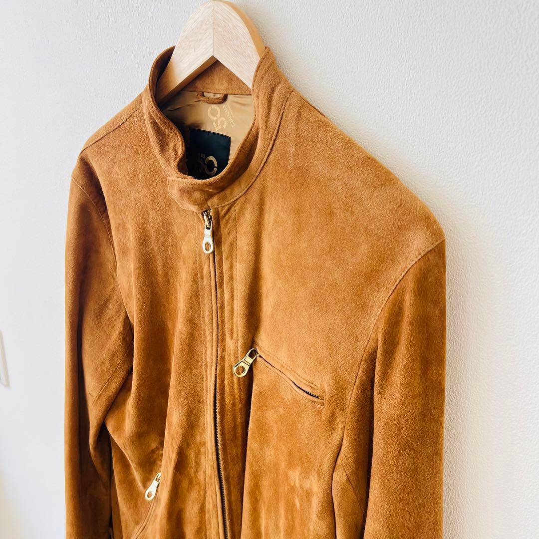 CINQUANTA／チンクワンタ　スタンドカラー　シングルライダース