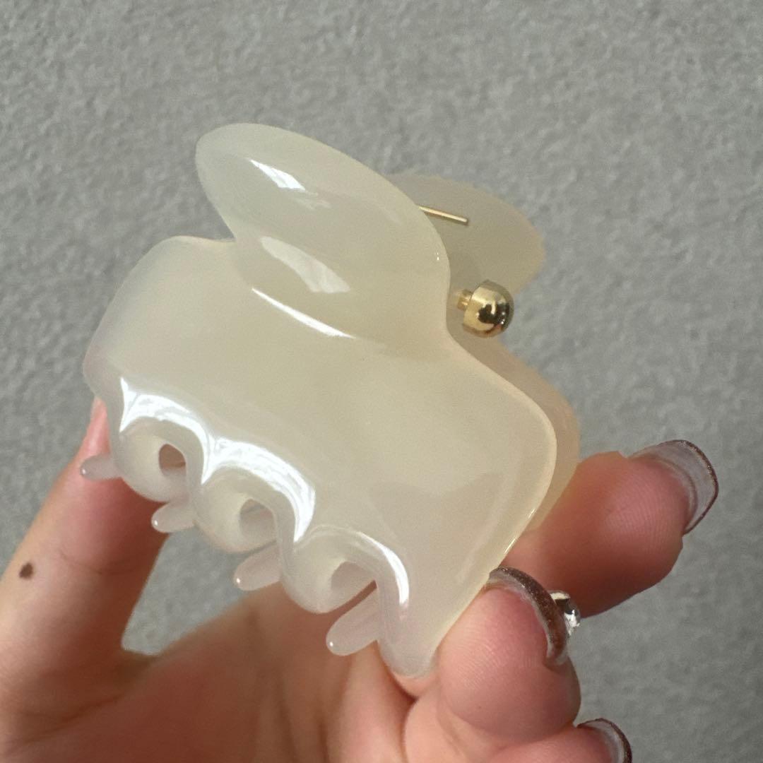 【とも様】UNDO HAIRWARE CLAW CLIP No. 2 ホワイト