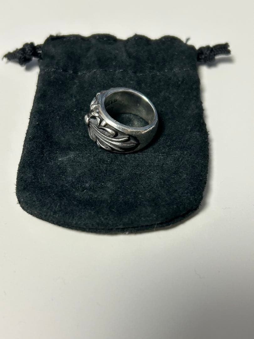 CHROME HEARTS フローラルクロスリング 8号