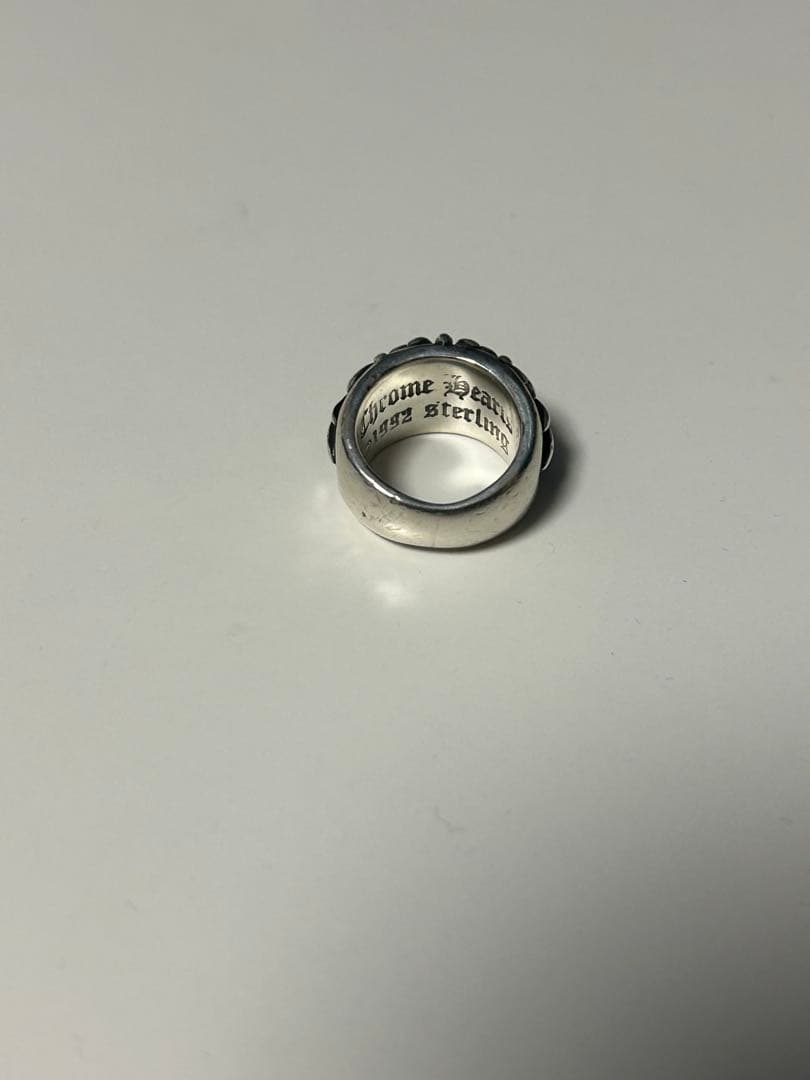 CHROME HEARTS フローラルクロスリング 8号