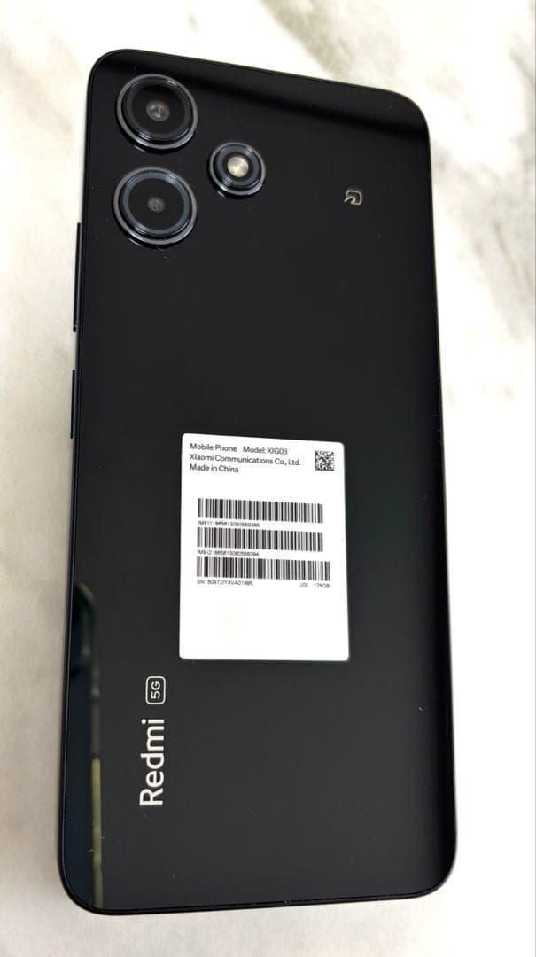 【美品】xiami Redomi 12 5G 128GB ミッドライトブラック