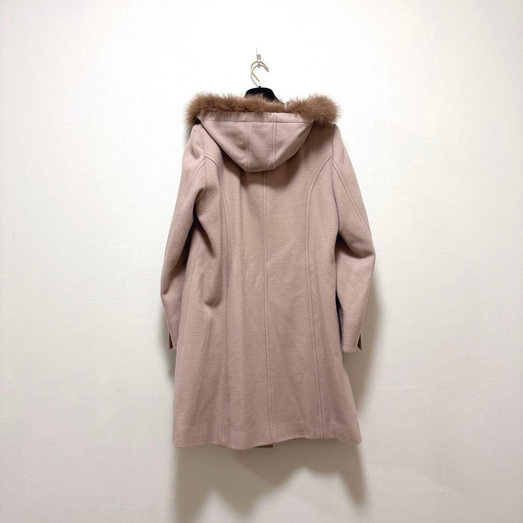 【Rose Tiara】フォックスファー付きリボン金具コート（42）【未着用品】