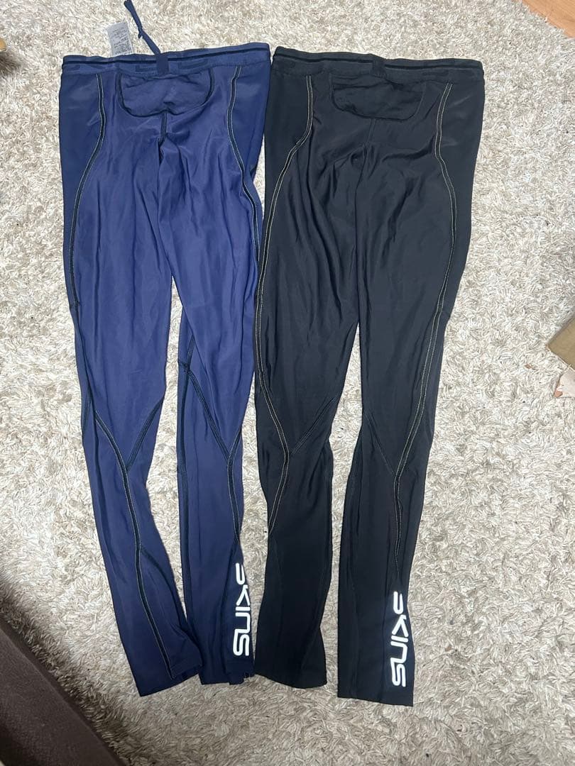 SKINS タイツ Sサイズ ネイビー ブラック 2色セット