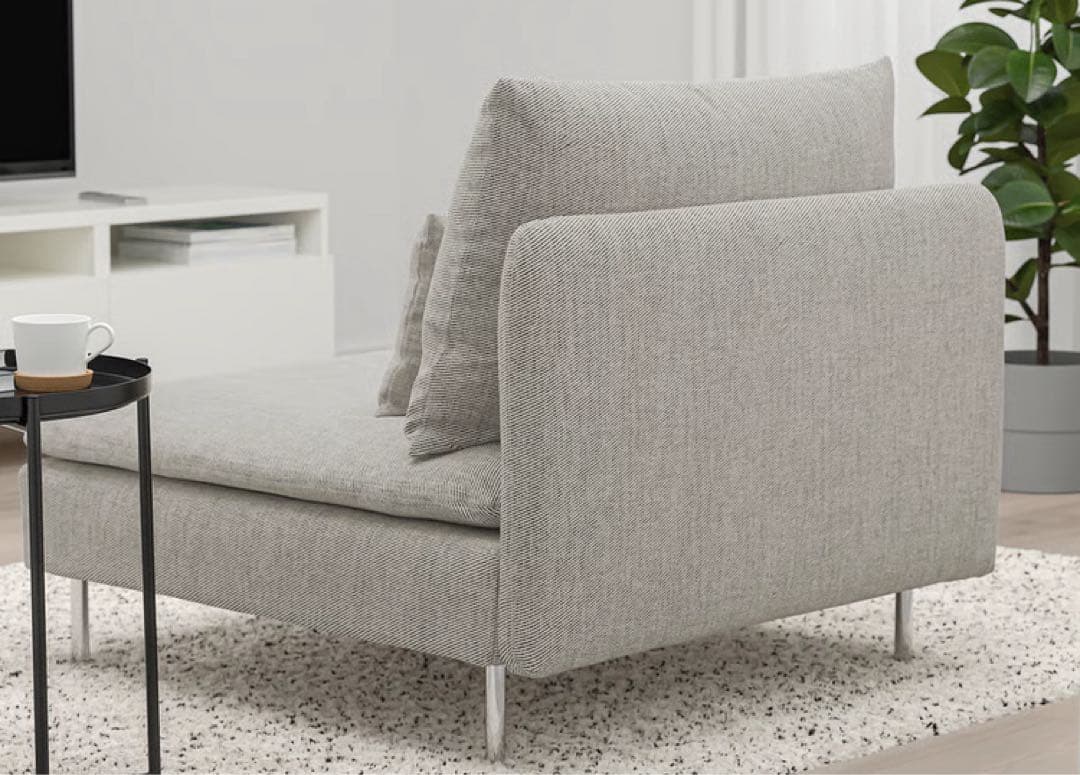 IKEA イケア SÖDERHAMN ソーデルハムン 1人掛けソファ グレー