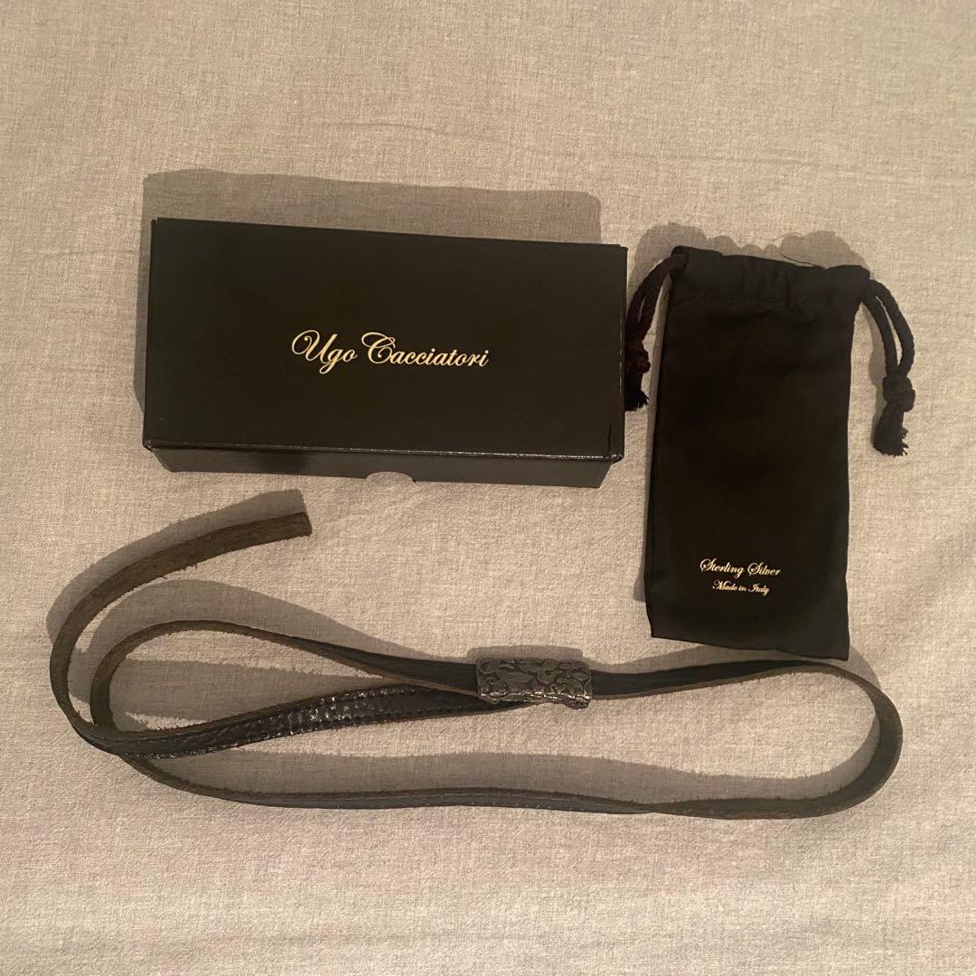 楽一番 Ugo Cacciatori ベルトブラックウーゴ カッチャトーリ