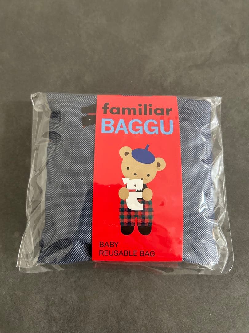 新品未使用未開封 エコバッグBAGGU × familiarファミリア バグゥS