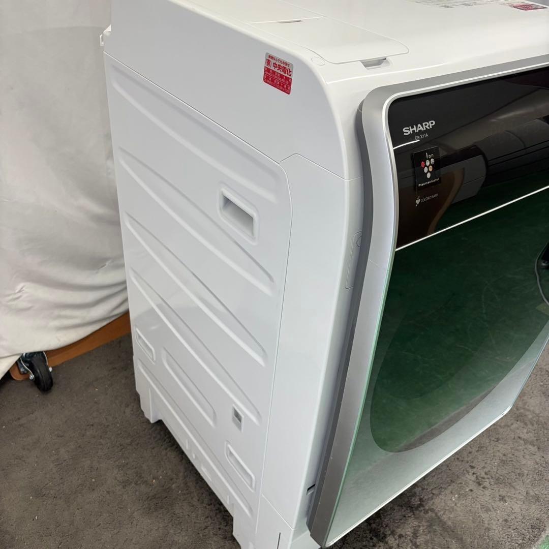 827　ドラム式洗濯機　SHARP　11キロ　大型　綺麗　安い　設置無料　左開