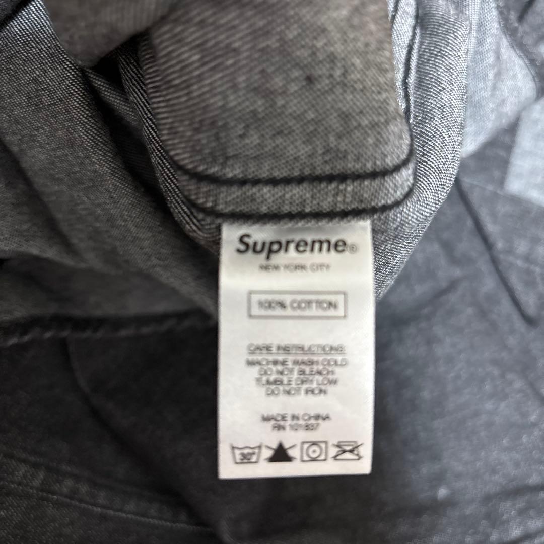 人気　Supreme EMBOSS DENIM ボタンダウンシャツ