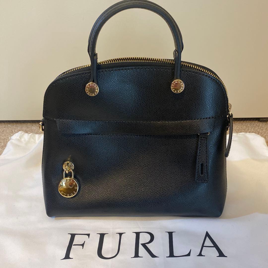 ★未使用【FURLA】パイパー S ハンドバッグ ショルダーバッグ 2way 黒