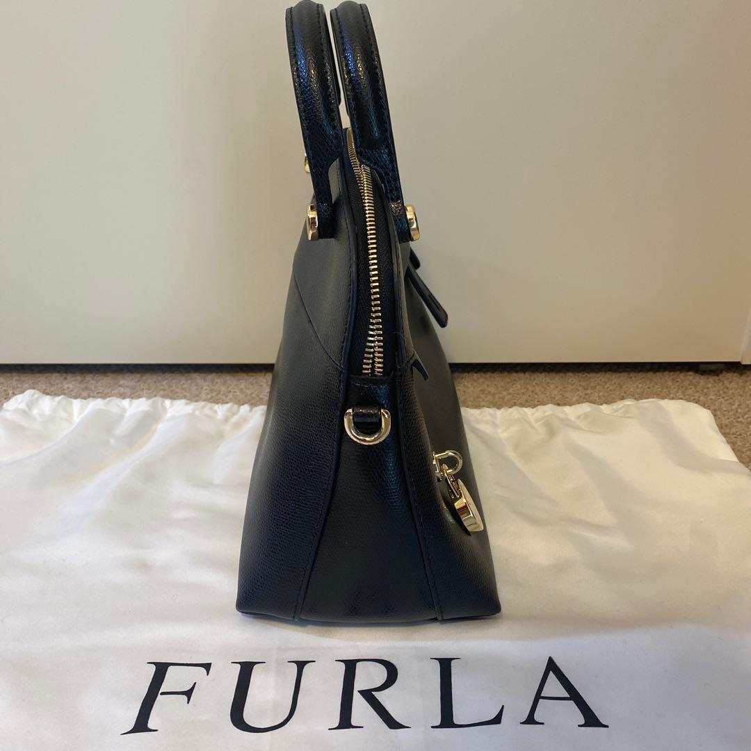 ★未使用【FURLA】パイパー S ハンドバッグ ショルダーバッグ 2way 黒