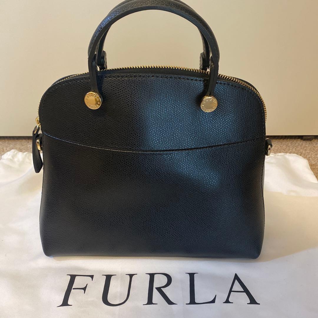 ★未使用【FURLA】パイパー S ハンドバッグ ショルダーバッグ 2way 黒
