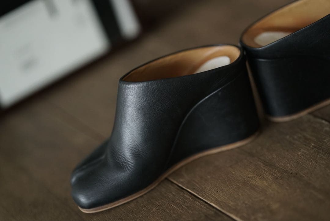 メゾンマルタンマルジェラ ウェッジソール タビ ミュール パンプス サボ