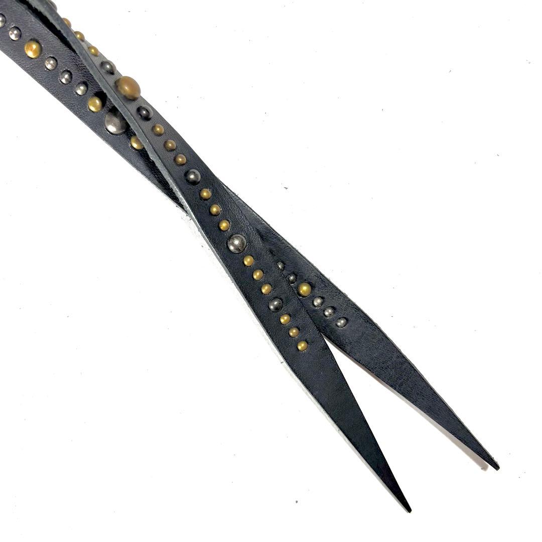 【フック変更】スタッズキーホルダー［sh300-1502］国産レザー