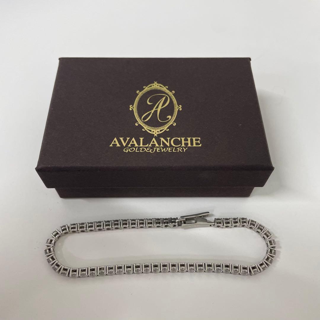 【TK】アヴァランチ　シルバー925 テニスブレスレット　ジルコニア