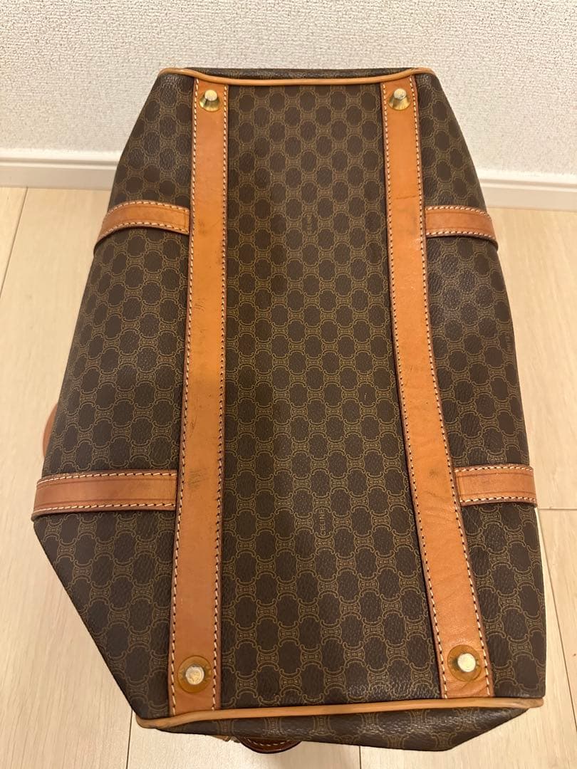 CELINE ボストンバッグ ブラウンレザー