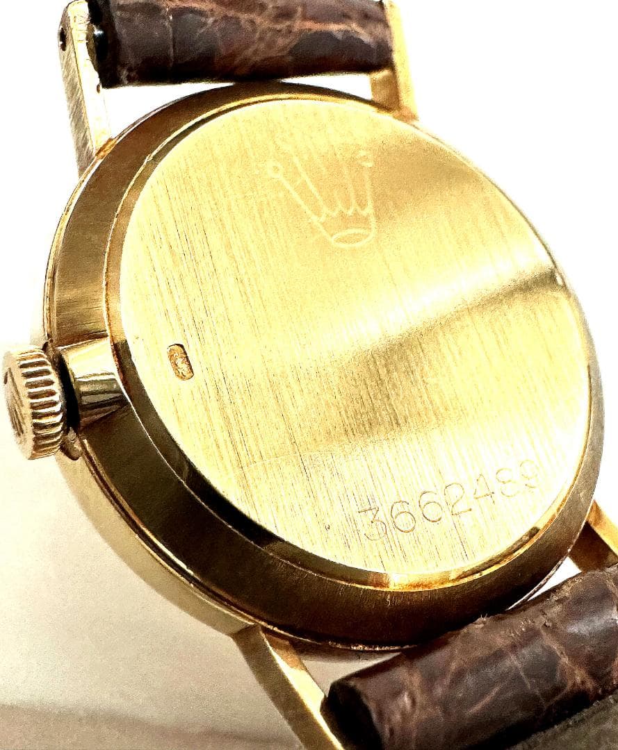 美品　ロレックス　チェリーニ　K18　金無垢　シャンパンゴールド　手巻き　時計