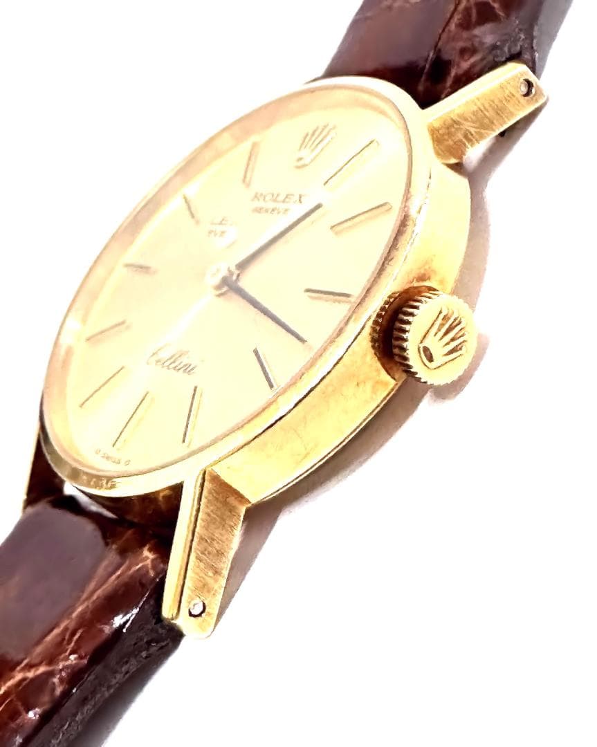 美品　ロレックス　チェリーニ　K18　金無垢　シャンパンゴールド　手巻き　時計
