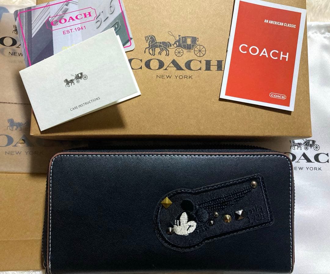 人気商品 長財布 COACH ×ミッキーマウスコラボ