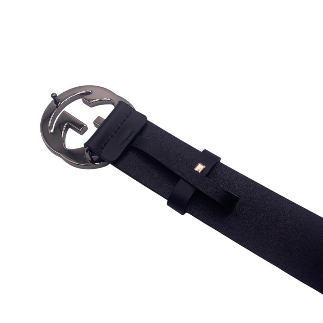 美品★gucci グッチ　ベルト　92-102cm （バックル　暗めシルバー）